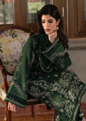 WINTER-3PC DHANAK EMBROIDERED SHIRT WITH DHANAK EMBROIDERED SHAWL AND TROUSER-4413
