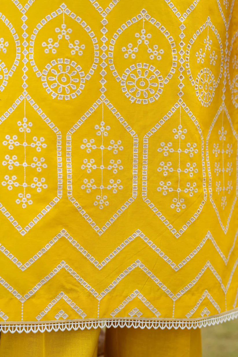 SUMMER- 3PC LAWN EMBROIDERED SHIRT WITH CHIFFON PRINTED DUPATTA AND TROUSER -M14