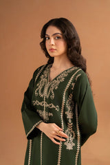 SUMMER-2PC LAWN EMBROIDRED SHIRT WITH LAWN EMBROIDRED TROUSR-3463