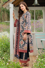 WINTER-3PC KHADDAR PRINTED SHIRT WITH KHADDAR PRINTED DUPATTA AND PRINTED TROUSER-2627