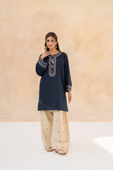 WINTER-2PIECE DHANAK EMBROIDERED SHIRT WITH DHANAK EMB TROUSER-15045