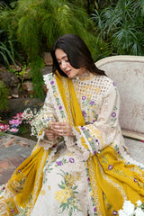 WINTER-3PC KARANDI EMBROIDERED SHIRT WITH KARANDI EMBROIDERED SHAWL AND KARANDI TROUSER-5293