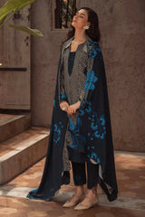 WINTER-3PC KHADDAR PRINTED SHIRT WITH KHADDAR PRINTED DUPATTA AND PRINT TROUSER-2656