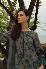WINTER-3PC KHADDAR PRINTED SHIRT WITH KHADDAR PRINTED DUPATTA AND PRINT TROUSER-2650
