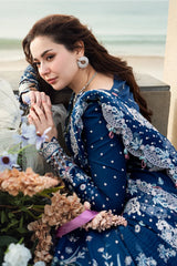 WINTER-3PC DHANAK EMBROIDERED SHIRT WITH DHANAK EMBROIDERED SHAWL & TROUSER-5127