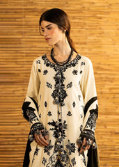 WINTER-3PC DHANAK EMBROIDERED SHIRT WITH DHANAK EMBROIDERED SHAWL AND TROUSER-5278