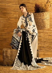 WINTER-3PC DHANAK EMBROIDERED SHIRT WITH DHANAK EMBROIDERED SHAWL AND TROUSER-5278