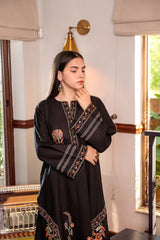 WINTER-2PC DHANAK EMBROIDERED SHIRT AND EMBROIDRED TROUSER-132