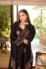 WINTER-2PIECE DHANAK EMBROIDERED SHIRT WITH DHANAK EMB TROUSER-15029