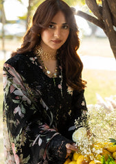 WINTER-3PC DHANAK CHIKAN EMBROIDERED SHIRT WITH WOOL PRINTED EMB SHAWL AND TROUSER-5102