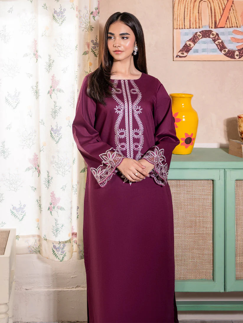 WINTER-2PC DHANAK EMBROIDERED SHIRT WITH DHANAK TROUSER-104