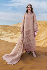 WINTER-3PC DHANAK LASERWORK & SEQUIN EMBROIDERED SHIRT WITH DHANAK SEQUINS EMBROIDERED SHAWL AND TROUSER-5096