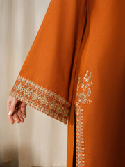 WINTER-2PIECE DHANAK EMBROIDERED SHIRT WITH DHANAK EMB TROUSER-15082