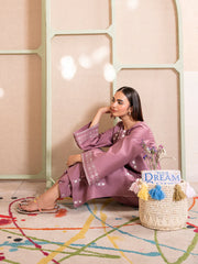 WINTER-2PC DHANAK EMBROIDERED SHIRT WITH DHANAK EMBROIDERED TROUSER-15031