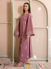 WINTER-2PC DHANAK EMBROIDERED SHIRT WITH DHANAK EMBROIDERED TROUSER-15031