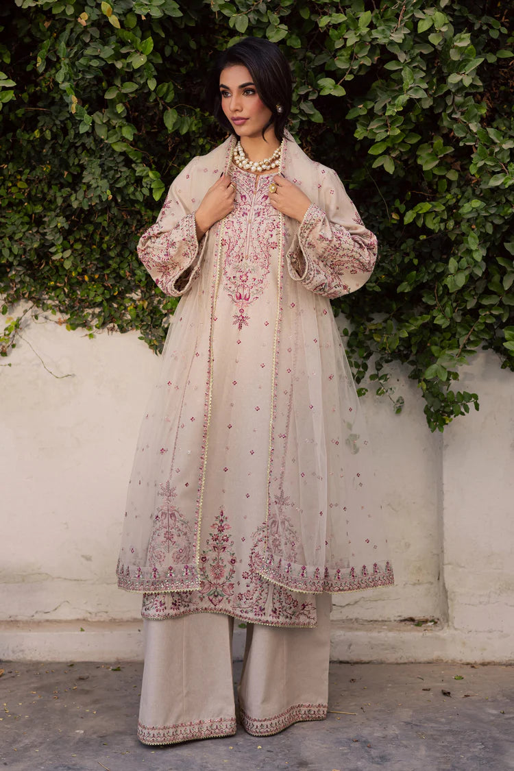 SUMMER-3PC LAWN EMBROIDERED WITH ORGANZA EMBROIDERED DUPATTA & TROUSER -4777