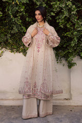 SUMMER-3PC LAWN EMBROIDERED WITH ORGANZA EMBROIDERED DUPATTA & TROUSER -4777