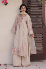 SUMMER-3PC LAWN EMBROIDERED WITH ORGANZA EMBROIDERED DUPATTA & TROUSER -4777