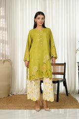WINTER-2PC SHAMOZE SILK PRINTED SHIRT & SHAMOZE SILK PRINTED TROUSER-2004