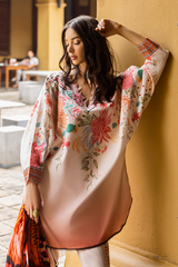 SUMMER-3PC LAWN PRINTED SHIRT WITH CHIFFON PRINT DUPATTA AND PRINT TROUSER-2508