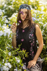 SUMMER-3PC LAWN EMBROIDERED SHIRT WITH CHIFFON PRINTED DUPATTA & TROUSER-4632