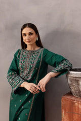 SUMMER-2PC LAWN EMBROIDERED SHIRT WITH EMB TROUSER-282