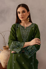 SUMMER-2PC LAWN EMBROIDERED SHIRT WITH EMB TROUSER-07