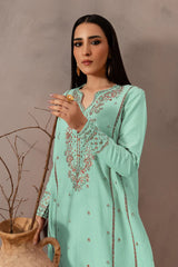 SUMMER-2PC LAWN EMBROIDERED SHIRT WITH EMB TROUSER-09