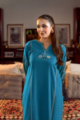 SUMMER-2PC LAWN SEQUIN EMBROIDERED SHIRT WITH EMB TROUSER-04