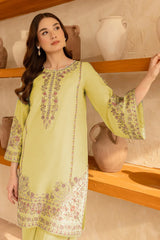 SUMMER-2PC LAWN EMBROIDERED SHIRT WITH EMB TROUSER-15