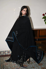 WINTER-3PC DHANAK EMBROIDERED SHIRT WITH DHANAK EMBROIDERED SHAWL AND TROUSER-4386