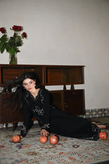 WINTER-3PC DHANAK EMBROIDERED SHIRT WITH DHANAK EMBROIDERED SHAWL AND TROUSER-4386