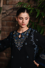WINTER-2PIECE DHANAK EMBROIDERED SHIRT WITH DHANAK EMB TROUSER-15075