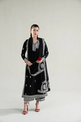 SUMMER-3PC LAWN EMBROIDERED SHIRT WITH KHADDI NET EMBROIDERED DUPATTA AND TROUSER-4778