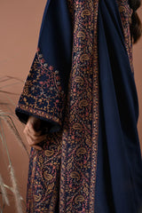 WINTER-3PC DHANAK EMBROIDERED SHIRT WITH DHANAK EMBROIDERED SHAWL AND TROUSER-4358