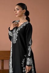 WINTER-3PC DHANAK EMBROIDERED SHIRT WITH DHANAK EMBROIDERED SHAWL & TROUSER-4177