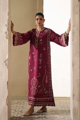 WINTER-2PIECE DHANAK EMBROIDERED SHIRT WITH DHANAK EMB TROUSER-15108