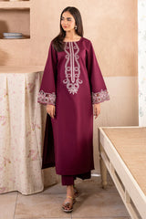 WINTER-2PC DHANAK EMBROIDERED SHIRT WITH DHANAK TROUSER-104