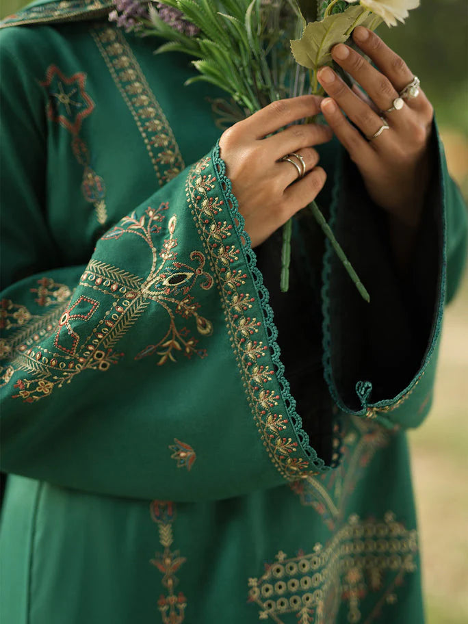 SUMMER-3PC LAWN EMBROIDERED SHIRT WITH LAWN EMBROIDERED DUPATTA AND TROUSER-3694