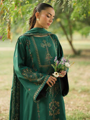 SUMMER-3PC LAWN EMBROIDERED SHIRT WITH LAWN EMBROIDERED DUPATTA AND TROUSER-3694