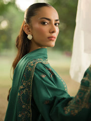 SUMMER-3PC LAWN EMBROIDERED SHIRT WITH LAWN EMBROIDERED DUPATTA AND TROUSER-3694