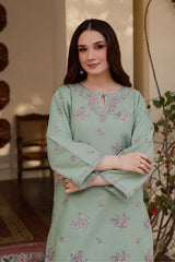 WINTER-2PIECE DHANAK EMBROIDERED SHIRT WITH DHANAK EMB TROUSER-15036