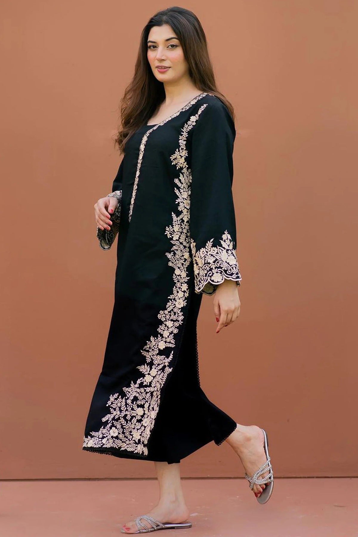 SUMMER-2PC LAWN EMBROIDERED SHIRT WITH TROUSER-292