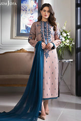 WINTER-3PC LAWN EMBROIDERED WITH BAMBER CHIFFON DUPATTA-3510