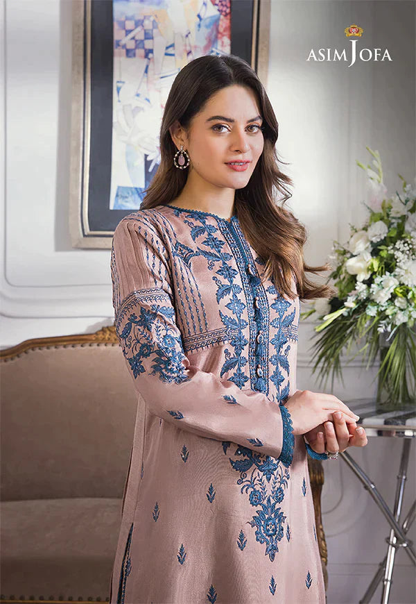 WINTER-3PC LAWN EMBROIDERED WITH BAMBER CHIFFON DUPATTA-3510
