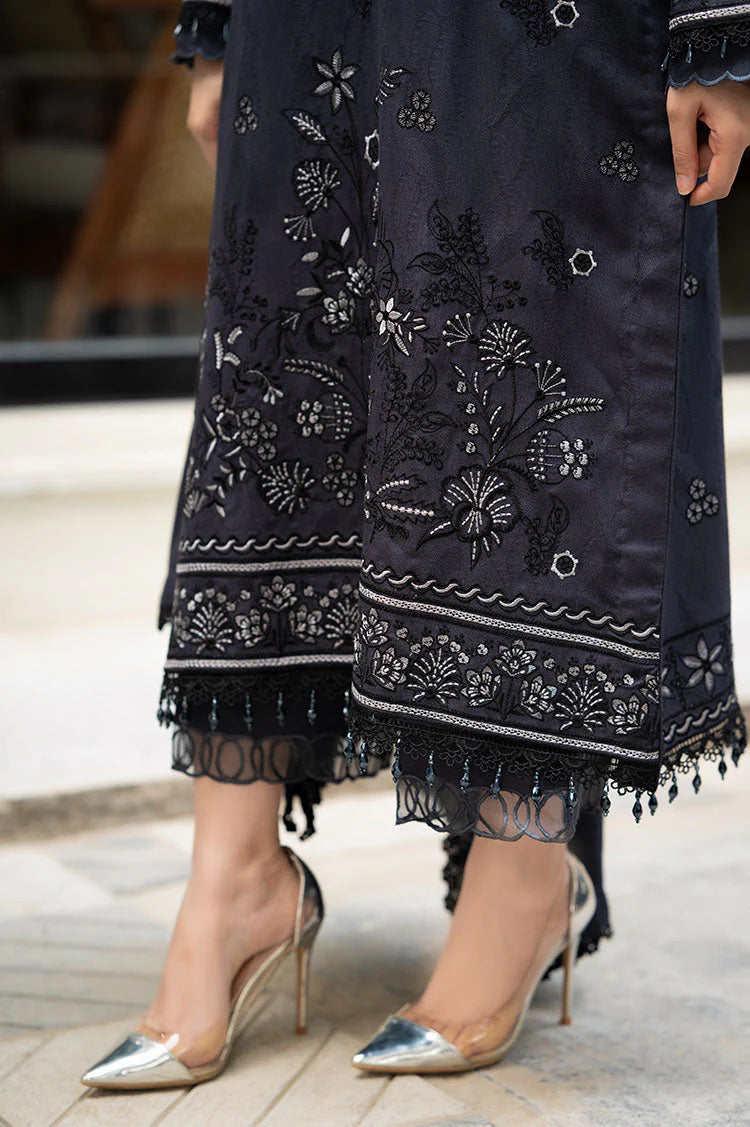 WINTER-3PC DHANAK EMBROIDERED SHIRT WITH DHANAK EMBROIDERED SHAWL & TROUSER-ADR-4224