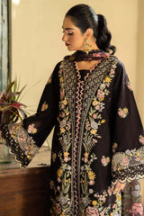SUMMER-3PC LAWN EMBROIDERED SHIRT WITH CHIFFON PRINTED DUPATTA AND TROUSER-4702