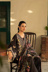 SUMMER-3PC LAWN EMBROIDERED SHIRT WITH CHIFFON PRINTED DUPATTA AND TROUSER-4702