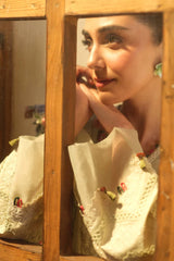 SUMMER-3PC LAWN EMBROIDERED SHIRT WITH KHAADI NET EMBROIDERED DUPATTA AND TROUSER-4634