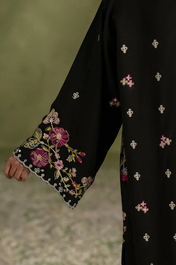 WINTER-3PC DHANAK EMBROIDERED SHIRT WITH COURTRAI PRINTED SHAWL AND TROUSER-4276